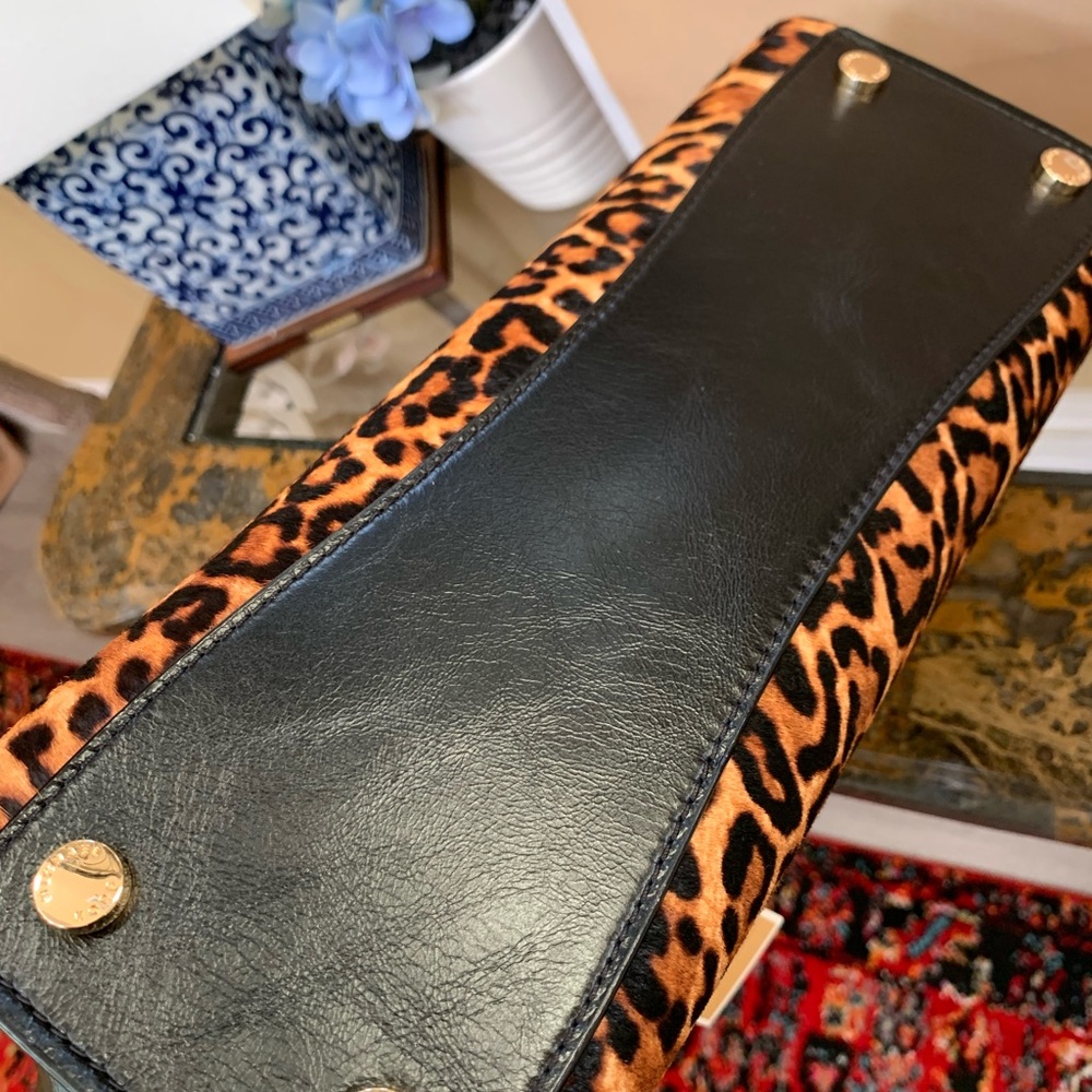 Hamilton Leopard Print Shoulder Bag with Black Accents - Picture 3 of 9